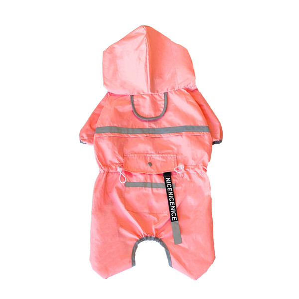 Pelernă de ploaie impermeabilă pentru câini cu bandă reflectorizantă