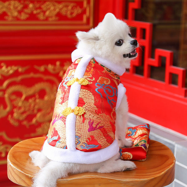 Punast värvi pluus koertele