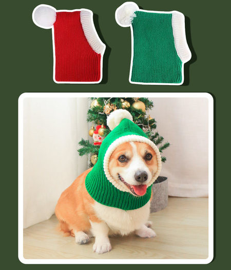 Palarie tricotata pentru caini