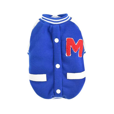 Jacheta pentru caini in albastru si rosu