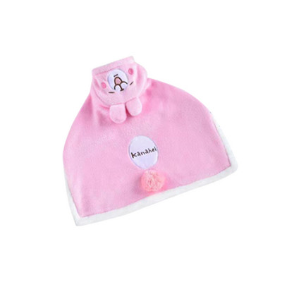 Halat de baie cu gluga pentru caini in doua culori