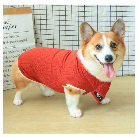 Imbracaminte de iarna tricotata pentru caini