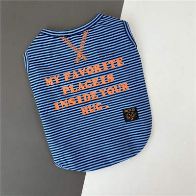 Vestă din bumbac cu inscripție pentru câini