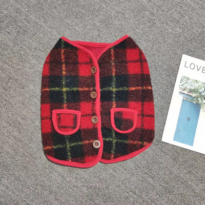 Koera ruuduline vest nööpidega