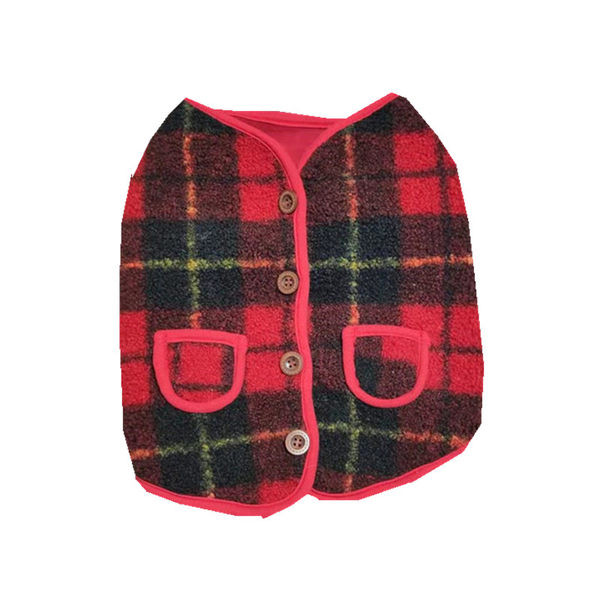 Koera ruuduline vest nööpidega