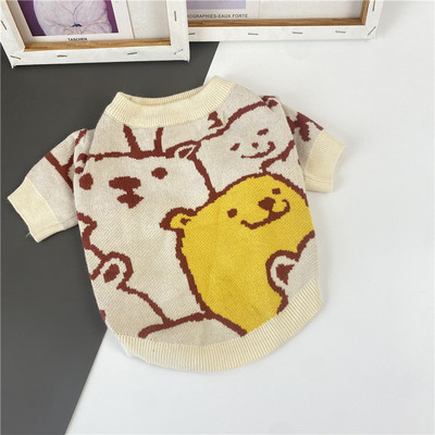 Kootud aplikatsiooniga koerakampsun