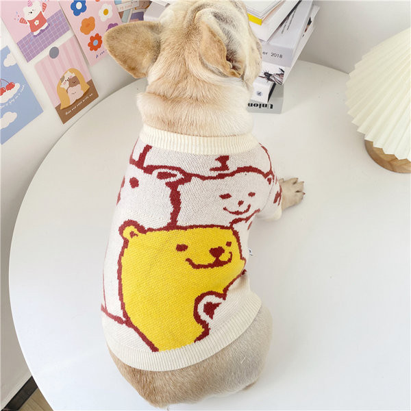 Kootud aplikatsiooniga koerakampsun