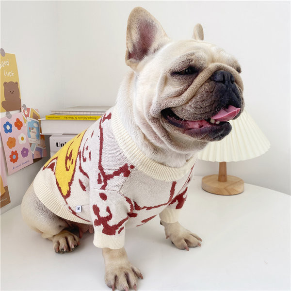 Kootud aplikatsiooniga koerakampsun