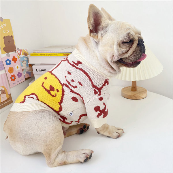 Kootud aplikatsiooniga koerakampsun