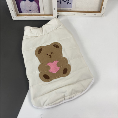 Vestă căptușită pentru câini cu aplicație