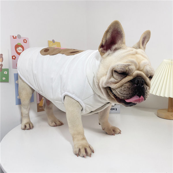 Vestă căptușită pentru câini cu aplicație