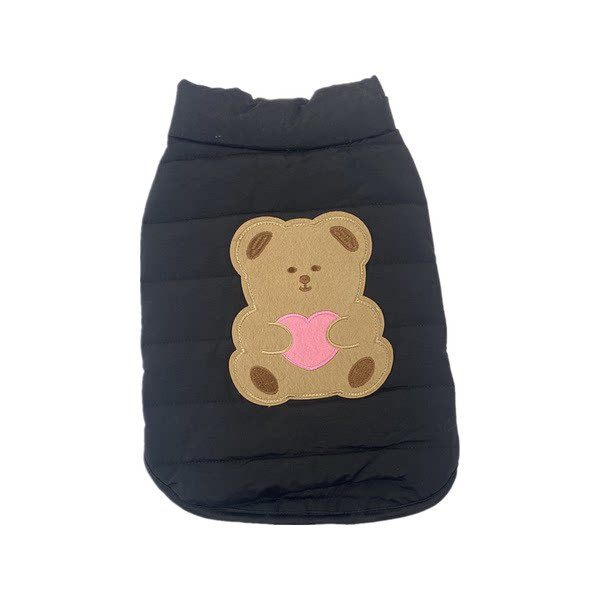 Vestă căptușită pentru câini cu aplicație