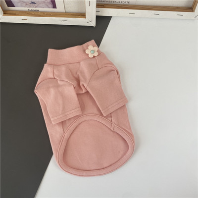 Μπλούζα με τρισδιάστατο στοιχείο λουλουδιών για σκύλους