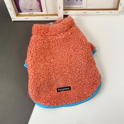 Îmbrăcăminte modernă de pluș pentru câini cu fermoar