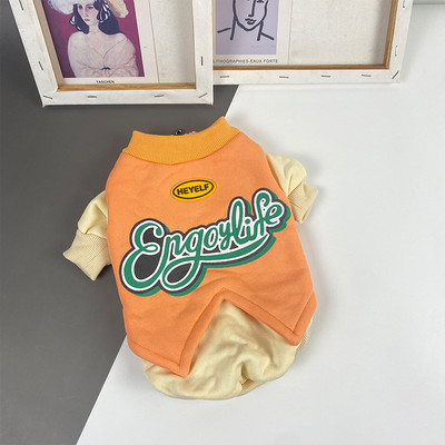 Pulover modern stil cainele cu aplicatie