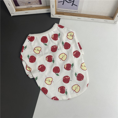 Βαμβακερή μπλούζα για σκύλους με έγχρωμη στάμπα