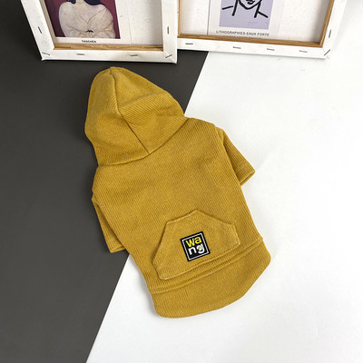 Bluza cu buzunar si gluga pentru caini