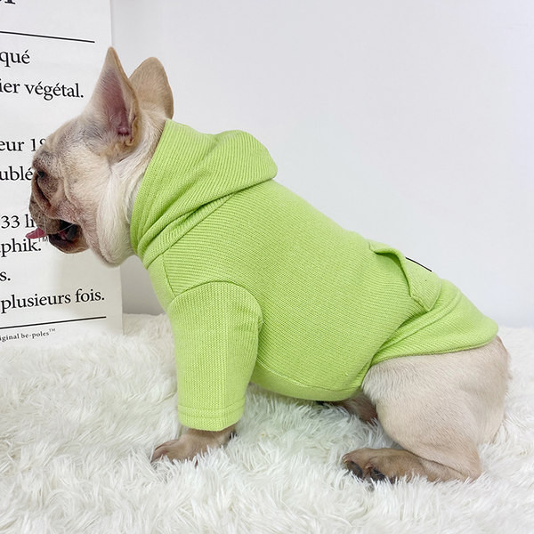 Bluza cu buzunar si gluga pentru caini