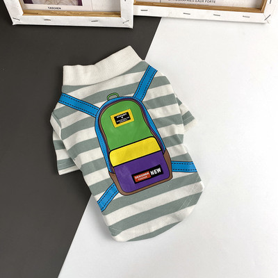 Îmbrăcăminte în dungi cu aplicație pentru câine