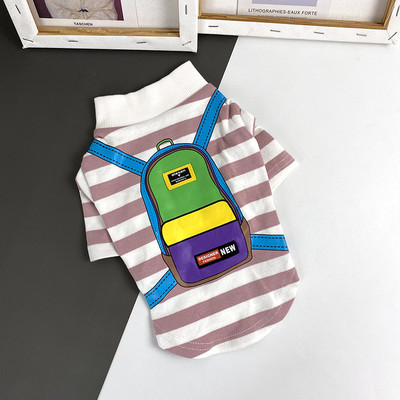 Îmbrăcăminte în dungi cu aplicație pentru câine