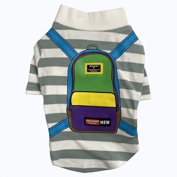 Îmbrăcăminte în dungi cu aplicație pentru câine