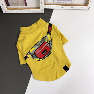 Värvilise aplikatsiooniga puuvillane pluus koertele