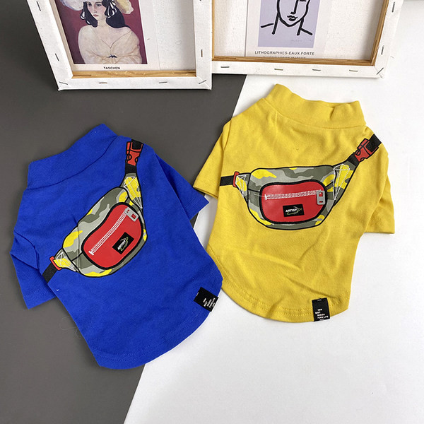 Värvilise aplikatsiooniga puuvillane pluus koertele