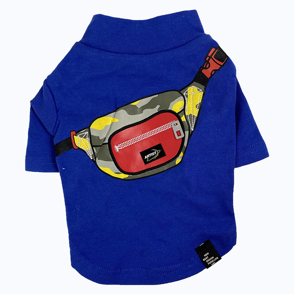 Värvilise aplikatsiooniga puuvillane pluus koertele