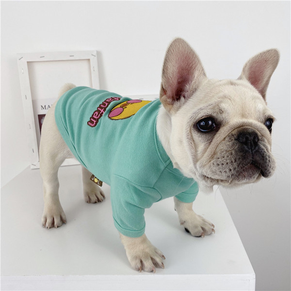Μπλούζα σκύλου σε δύο χρώματα με κέντημα