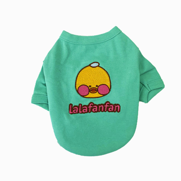 Μπλούζα σκύλου σε δύο χρώματα με κέντημα