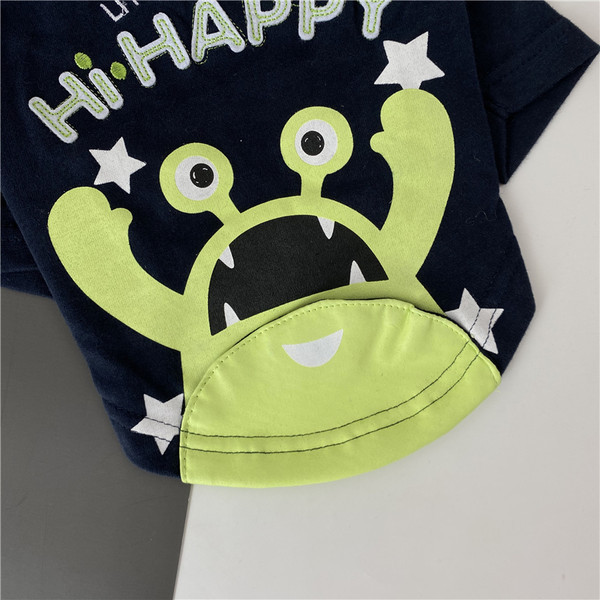 Bluza cu imprimeu color pentru caini