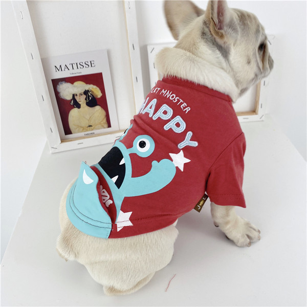 Bluza cu imprimeu color pentru caini