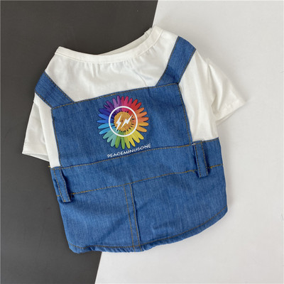 Salopeta din denim pentru caini