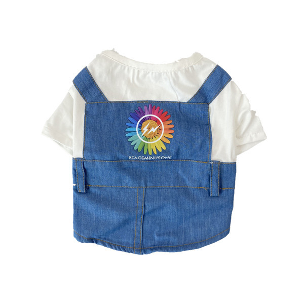 Salopeta din denim pentru caini