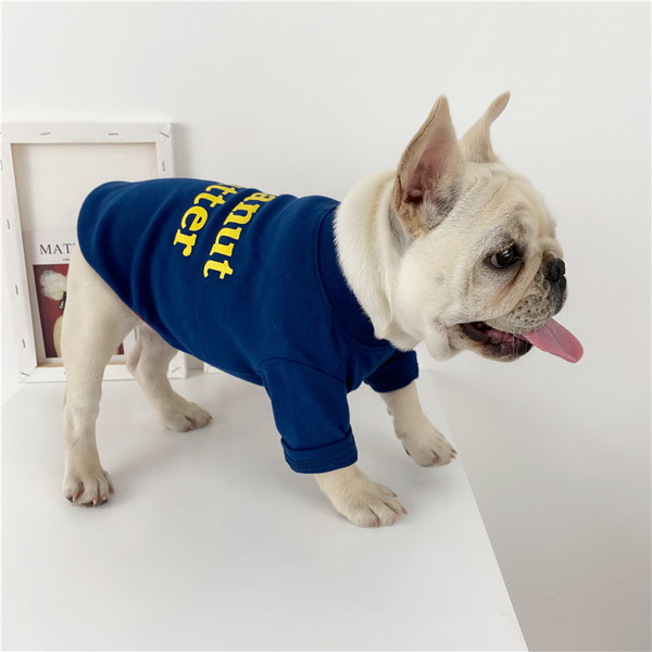 Kahes värvitoonis kirjaga pluus koertele