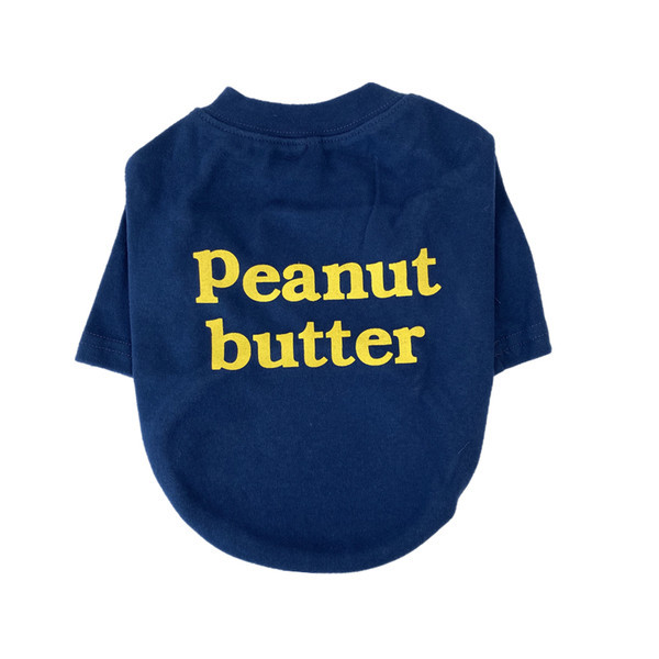 Kahes värvitoonis kirjaga pluus koertele