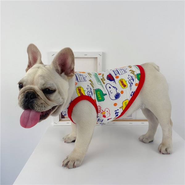 Värvilise trükiga suvised koerariided