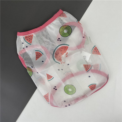 Λεπτή διχτυωτή μπλούζα με απλικέ για σκύλους