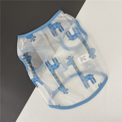 Λεπτή διχτυωτή μπλούζα με απλικέ για σκύλους