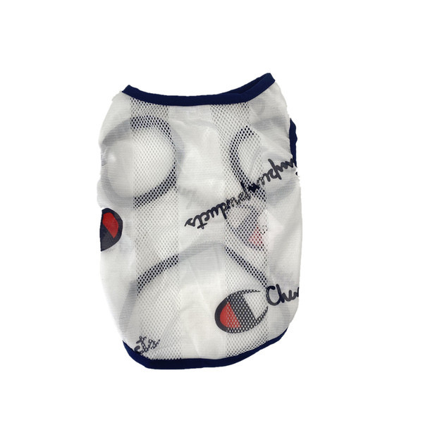 Λεπτή διχτυωτή μπλούζα με απλικέ για σκύλους