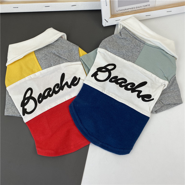 Bluza de vara pentru caini cu nasturi