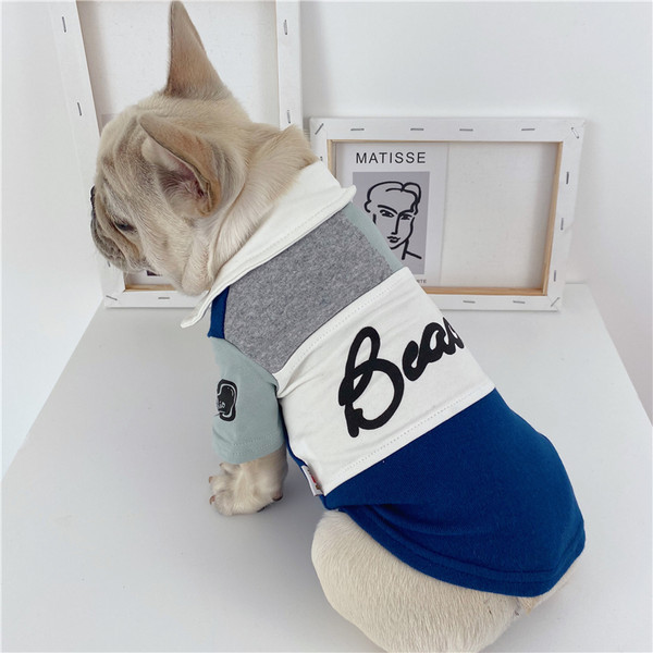 Bluza de vara pentru caini cu nasturi