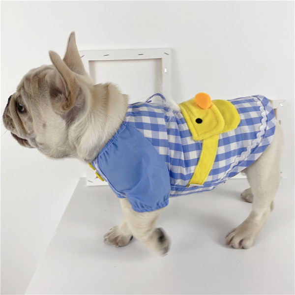 3D kaunistusega ruuduline riietus koerale