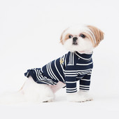 Kahes värvitoonis triibuline koerakleit