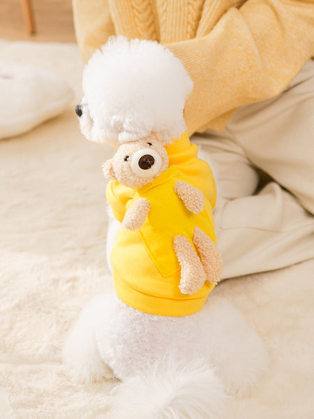 Värviline 3D-elemendiga pluus koertele