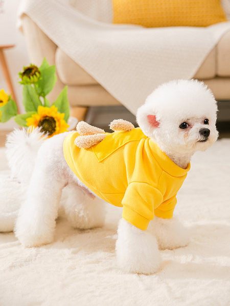 Värviline 3D-elemendiga pluus koertele