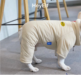 Kahes värvitoonis koerte jalgadega talveriided