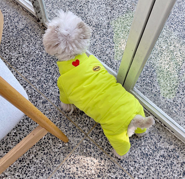 Kahes värvitoonis koerte jalgadega talveriided