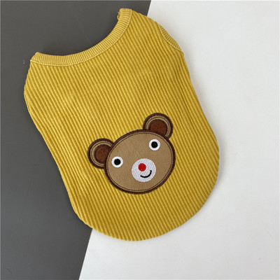 Aplikatsiooniga puuvillane vest koertele