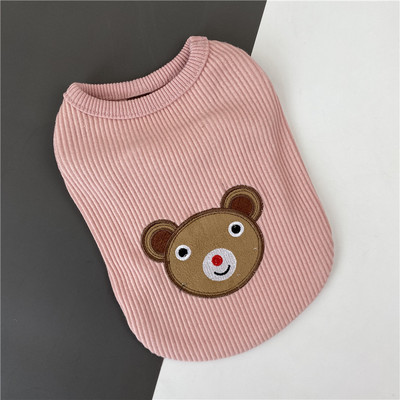 Aplikatsiooniga puuvillane vest koertele